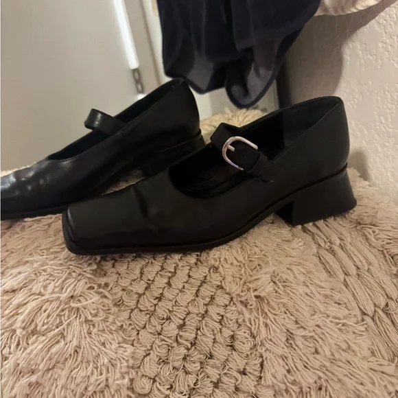 Paloma Wool Black Mary Jane Women's Block Heels - Picture 3 of 7